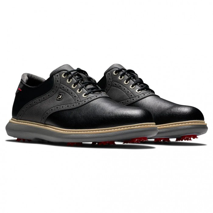 Zapatos Golf Con Pinchos Footjoy Traditions Hombre Negras | ES1204638