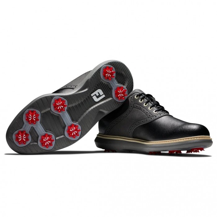 Zapatos Golf Con Pinchos Footjoy Traditions Hombre Negras | ES1204638