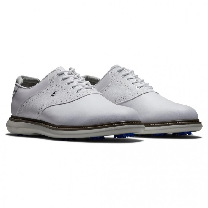 Zapatos Golf Con Pinchos Footjoy Traditions Hombre Blancas | ES2593618