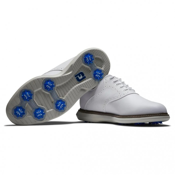 Zapatos Golf Con Pinchos Footjoy Traditions Hombre Blancas | ES2593618