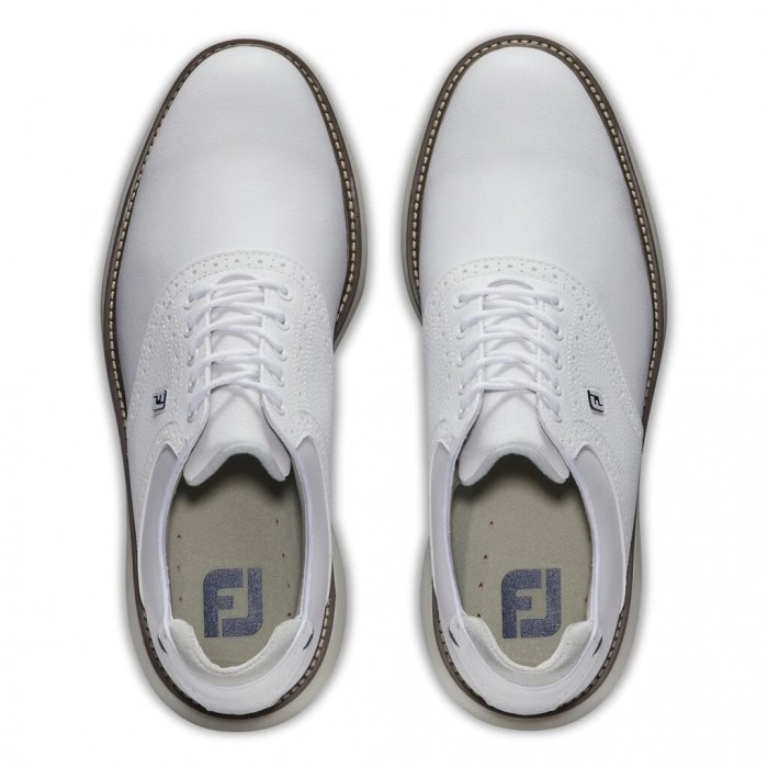 Zapatos Golf Con Pinchos Footjoy Traditions Hombre Blancas | ES2593618