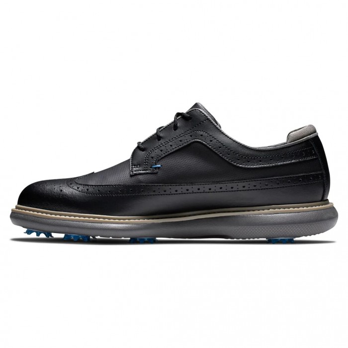 Zapatos Golf Con Pinchos Footjoy Traditions - Shield Tip Hombre Negras | ES3816970