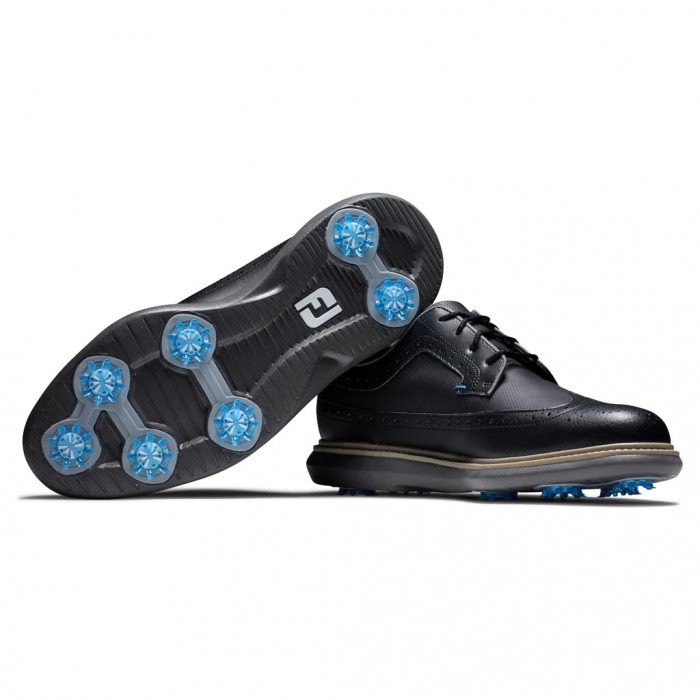 Zapatos Golf Con Pinchos Footjoy Traditions - Shield Tip Hombre Negras | ES3816970