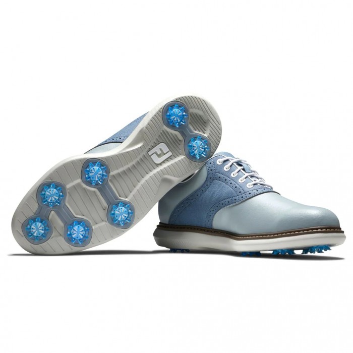 Zapatos Golf Con Pinchos Footjoy Traditions Hombre Gris Azules | ES6183290