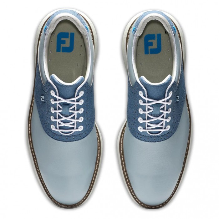 Zapatos Golf Con Pinchos Footjoy Traditions Hombre Gris Azules | ES6183290