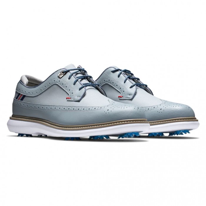 Zapatos Golf Con Pinchos Footjoy Traditions - Shield Tip Hombre Gris | ES7069431