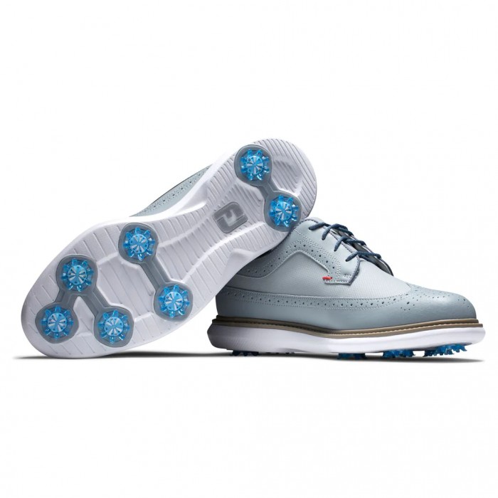 Zapatos Golf Con Pinchos Footjoy Traditions - Shield Tip Hombre Gris | ES7069431