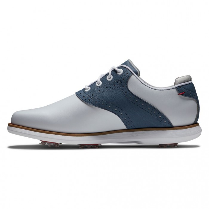 Zapatos Golf Con Pinchos Footjoy Traditions Mujer Blancas Azules | ES7365149