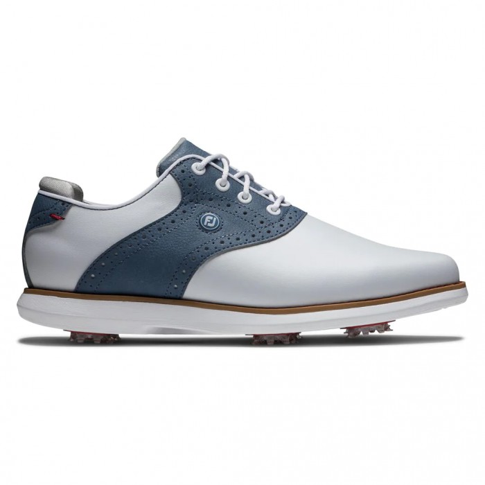 Zapatos Golf Con Pinchos Footjoy Traditions Mujer Blancas Azules | ES7365149