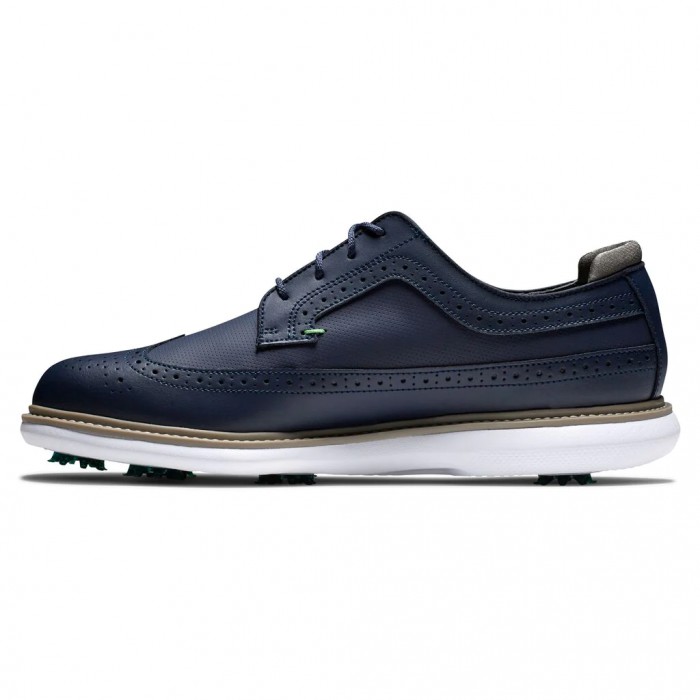 Zapatos Golf Con Pinchos Footjoy Traditions - Shield Tip Hombre Azul Marino | ES7398025