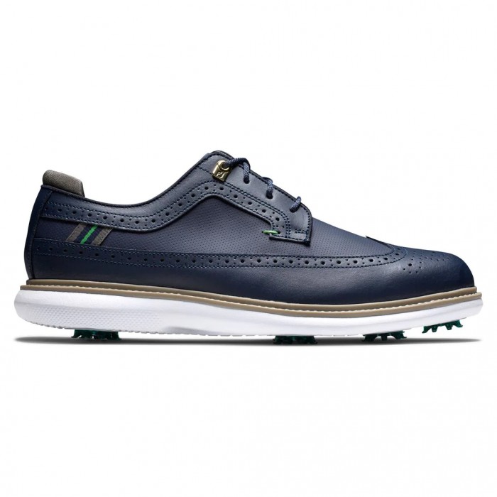 Zapatos Golf Con Pinchos Footjoy Traditions - Shield Tip Hombre Azul Marino | ES7398025