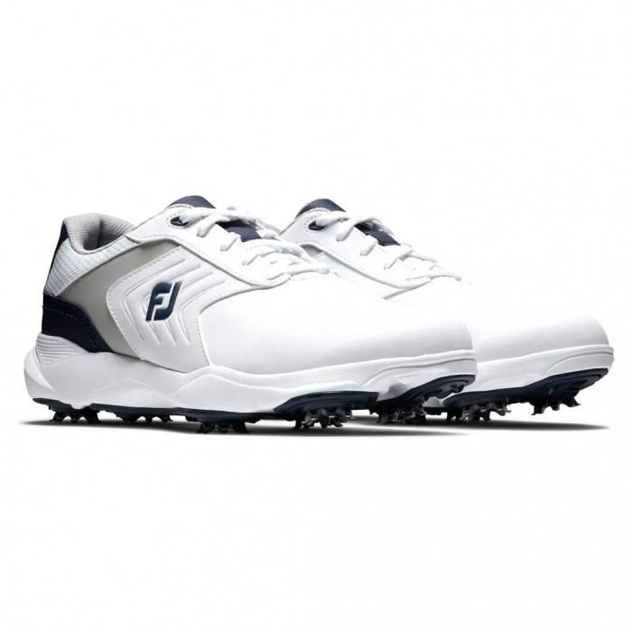 Zapatos Golf Con Pinchos Footjoy eComfort Hombre Blancas Gris Azul Marino | ES0651423