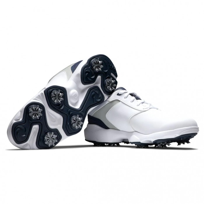 Zapatos Golf Con Pinchos Footjoy eComfort Hombre Blancas Gris Azul Marino | ES0651423