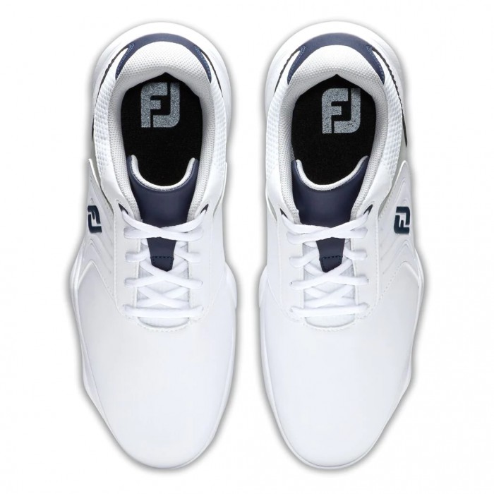 Zapatos Golf Con Pinchos Footjoy eComfort Hombre Blancas Gris Azul Marino | ES0651423