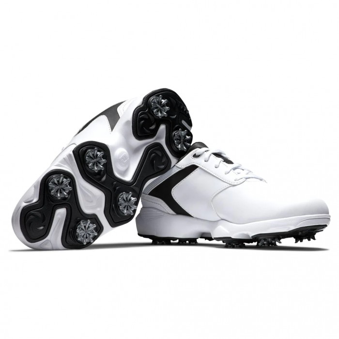 Zapatos Golf Con Pinchos Footjoy eComfort Hombre Blancas Negras | ES1796802