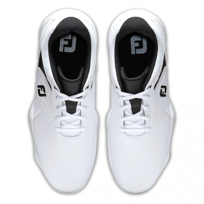 Zapatos Golf Con Pinchos Footjoy eComfort Hombre Blancas Negras | ES1796802