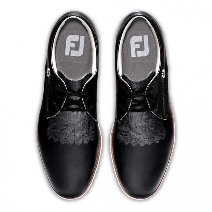 Zapatos Golf Sin Pinchos Footjoy Deporte Retro - Kiltie Mujer Negras | ES1578902