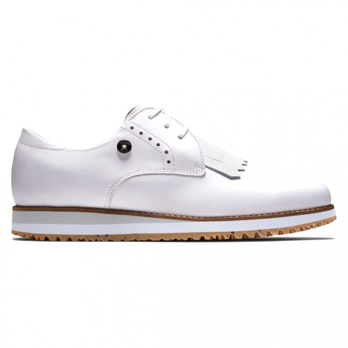 Zapatos Golf Sin Pinchos Footjoy Deporte Retro - Kiltie Mujer Blancas | ES2753164