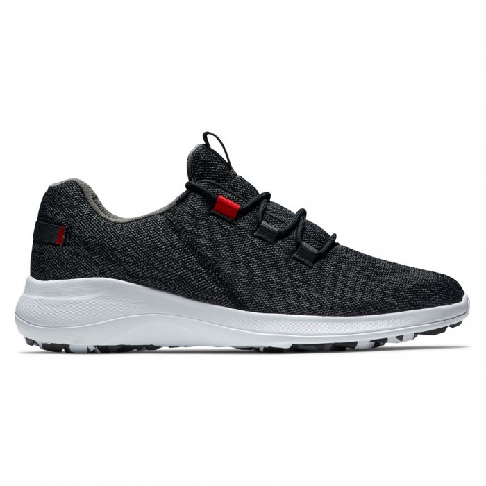 Zapatos Golf Sin Pinchos Footjoy Flex Coastal Hombre Negras Rojas | ES1652734