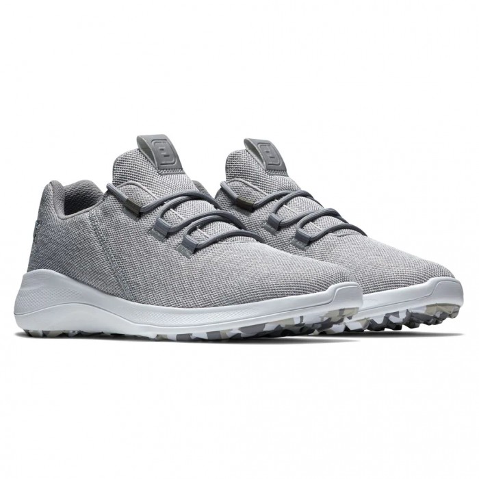 Zapatos Golf Sin Pinchos Footjoy Flex Coastal Hombre Gris Blancas | ES9370651