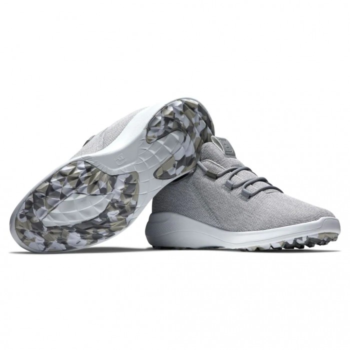 Zapatos Golf Sin Pinchos Footjoy Flex Coastal Hombre Gris Blancas | ES9370651