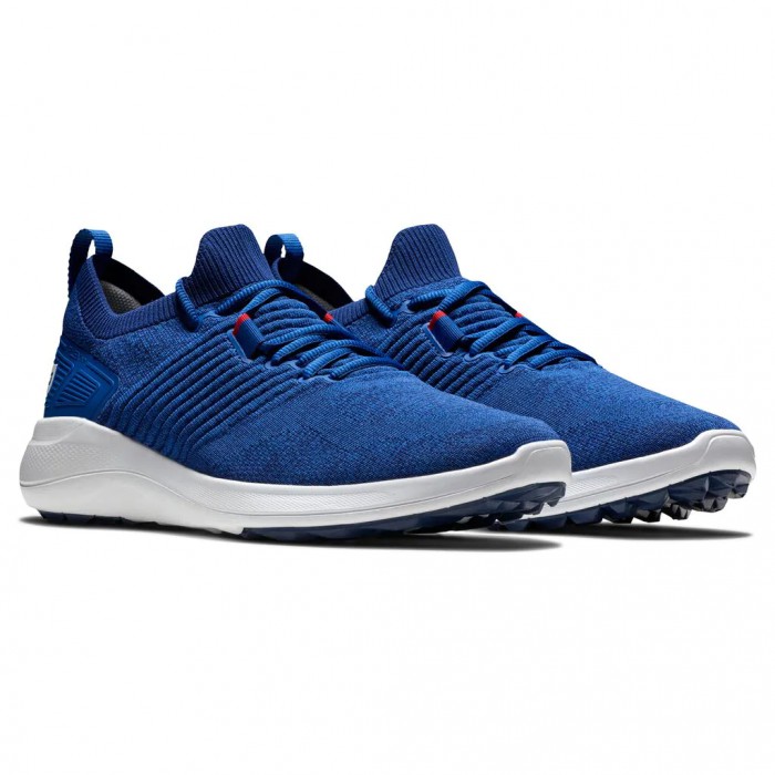 Zapatos Golf Sin Pinchos Footjoy Flex XP Hombre Azules | ES4728105