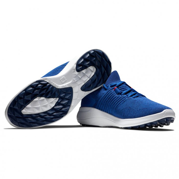 Zapatos Golf Sin Pinchos Footjoy Flex XP Hombre Azules | ES4728105