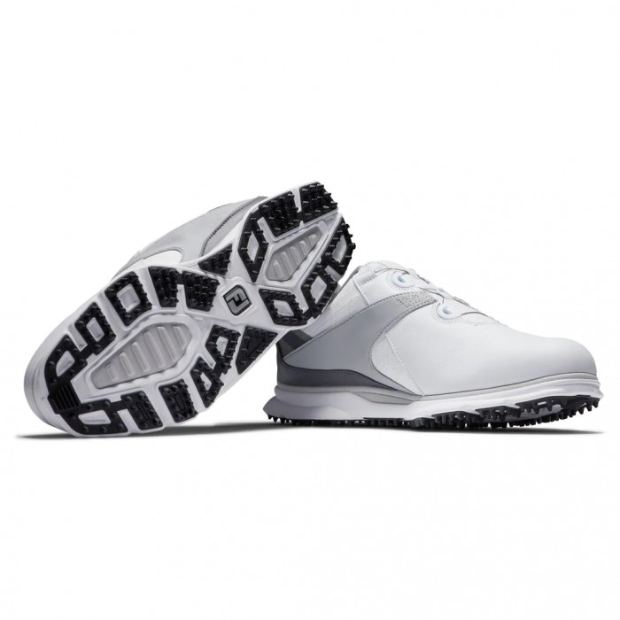 Zapatos Golf Sin Pinchos Footjoy Pro|SL BOA Hombre Blancas Gris | ES4138096