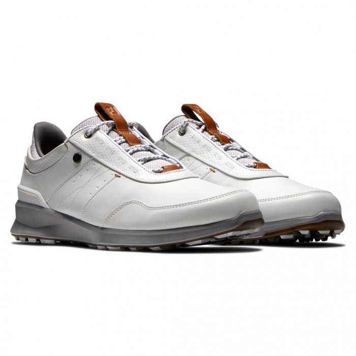 Zapatos Golf Sin Pinchos Footjoy Stratos Hombre Off-White | ES4386957