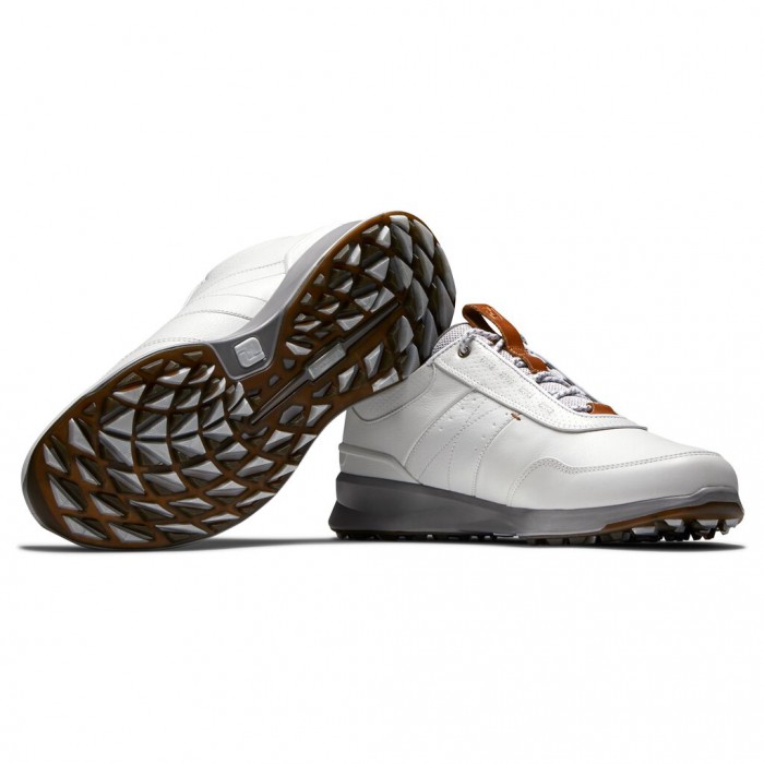 Zapatos Golf Sin Pinchos Footjoy Stratos Hombre Off-White | ES4386957