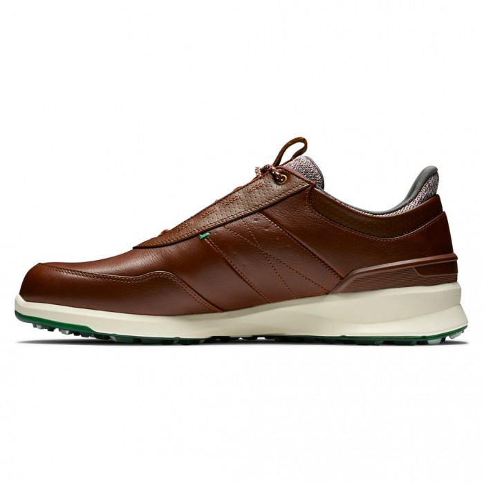 Zapatos Golf Sin Pinchos Footjoy Stratos Hombre Cognac | ES4705163