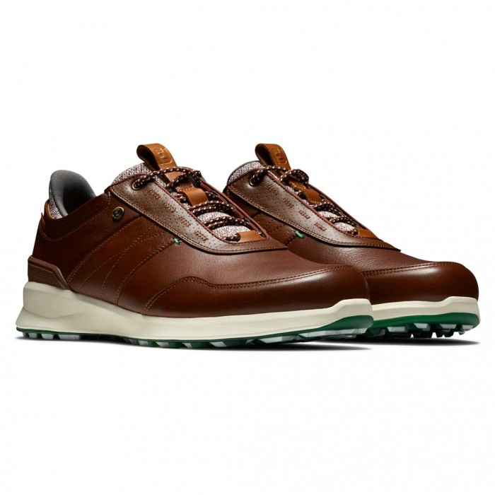 Zapatos Golf Sin Pinchos Footjoy Stratos Hombre Cognac | ES4705163