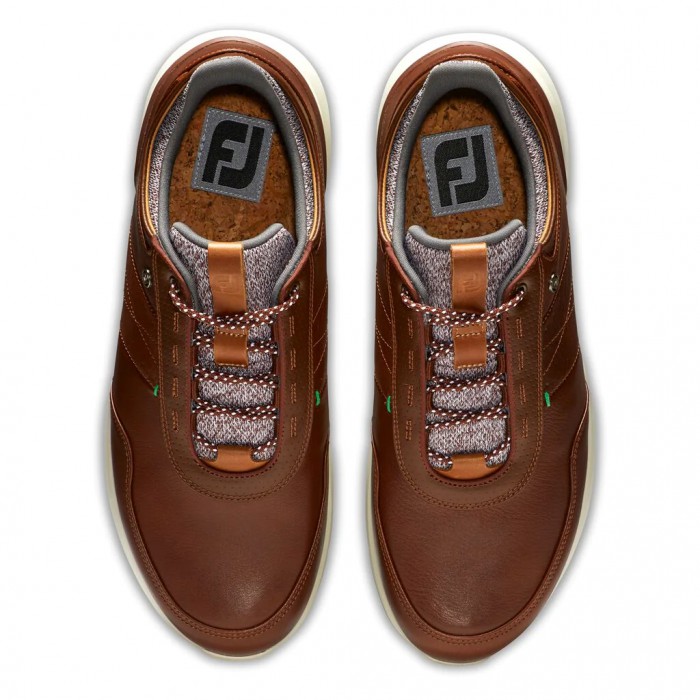 Zapatos Golf Sin Pinchos Footjoy Stratos Hombre Cognac | ES4705163