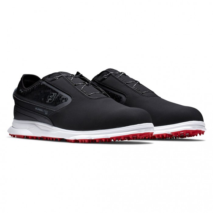 Zapatos Golf Sin Pinchos Footjoy Superlites XP BOA Hombre Negras | ES6248703