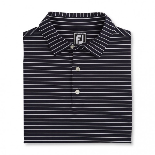 Camisas Footjoy Atléticos Fit Classic Stripe Self Collar Hombre Azul Marino Blancas | ES2906438