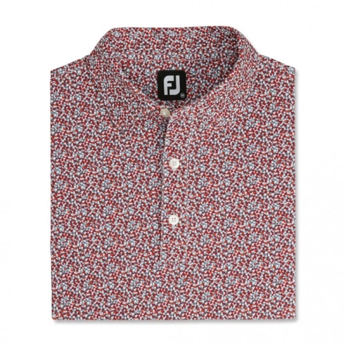 Camisas Footjoy Confetti Print Pique Self Collar Hombre Gris | ES0978534