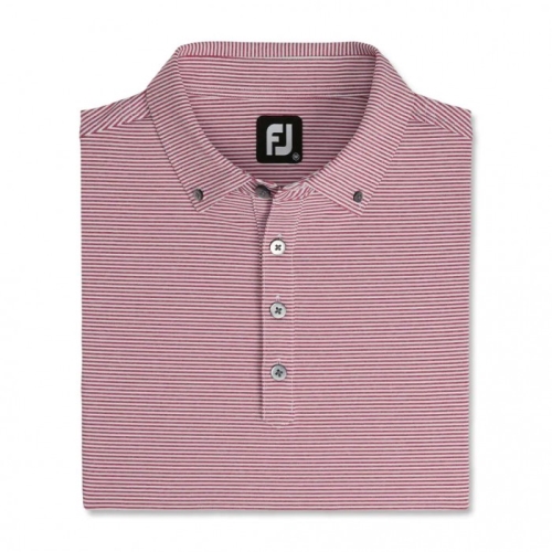 Camisas Footjoy Feeder Stripe Lisle Buttondown Collar Hombre Blancas | ES6218754