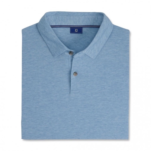 Camisas Footjoy Heather Jersey Hombre Azules | ES2453769