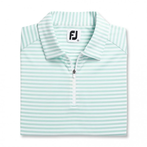 Camisas Footjoy Heather Stripe Mujer Aquamarine | ES0527936