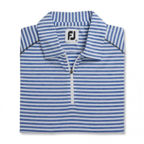 Camisas Footjoy Heather Stripe Mujer Cobalt | ES5863741