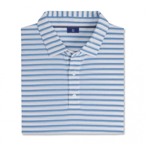 Camisas Footjoy Jersey Classic Stripe Hombre Blancas | ES0238196