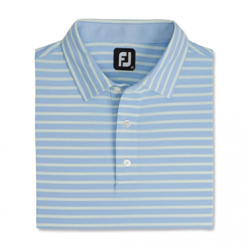 Camisas Footjoy Lisle 2-Color Stripe Self Collar Hombre Verde Menta | ES3089427