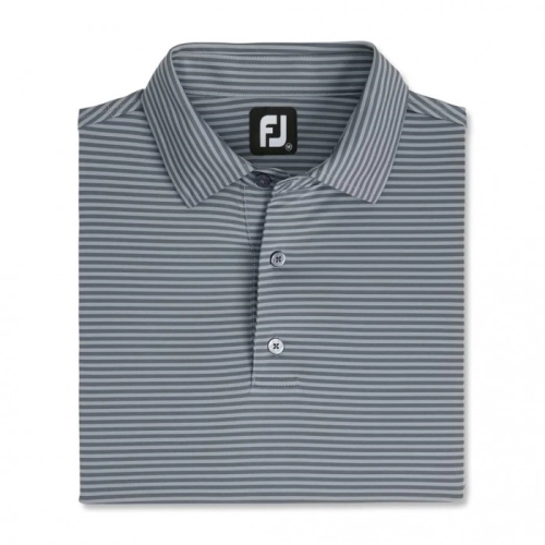 Camisas Footjoy Lisle Feeder Stripe Self Collar Hombre Gris | ES5719360