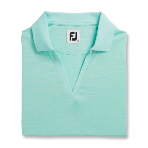 Camisas Footjoy Open Placket Space Dye Mujer Blancas | ES6589274