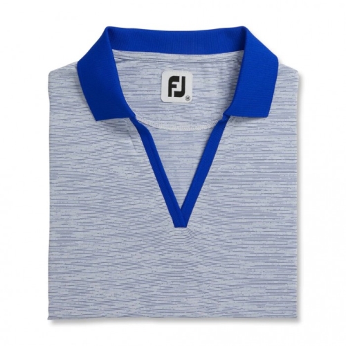 Camisas Footjoy Open Placket Space Dye Mujer Blancas | ES6914723