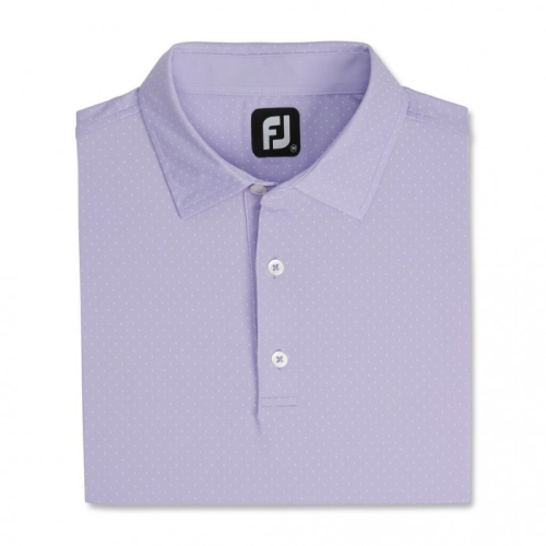 Camisas Footjoy Stretch Lisle Dot Print Self Collar Hombre Blancas | ES0932547