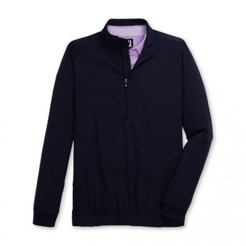 Camiseta Cortavientos Footjoy Half-Zip Hombre Azul Marino | ES1863950