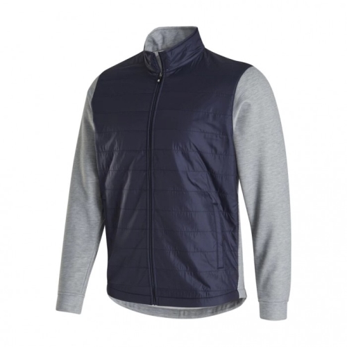 Chaquetas Footjoy Full-Zip Hybrid Hombre Azul Marino Gris | ES1743980