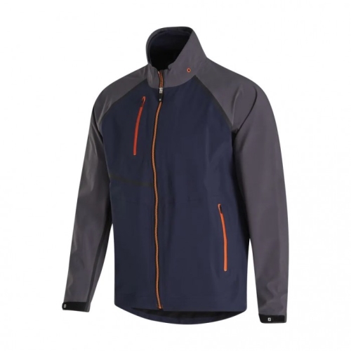 Chaquetas Footjoy HydroTour Rain Hombre Azul Marino Naranjas | ES9410837