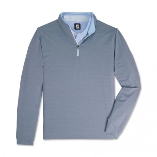 Chaquetas Footjoy Ligeros Quarter-Zip Hombre Azul Marino Azules Claro | ES3940178